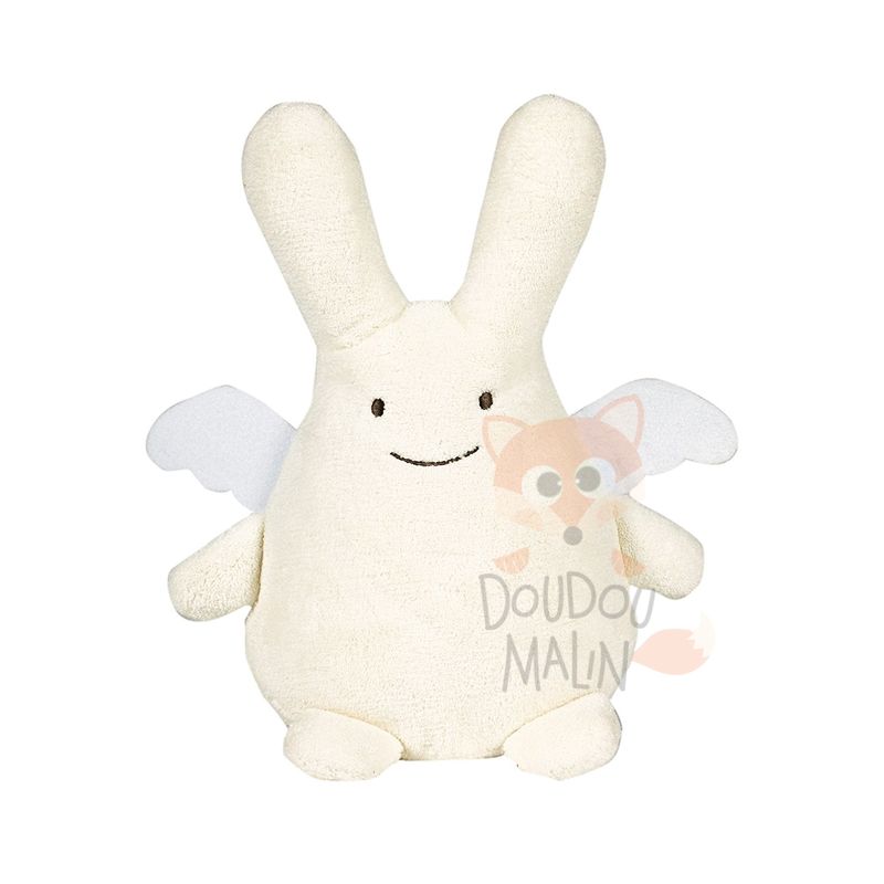 baby comforter rabbit angel fat boy white ivory 